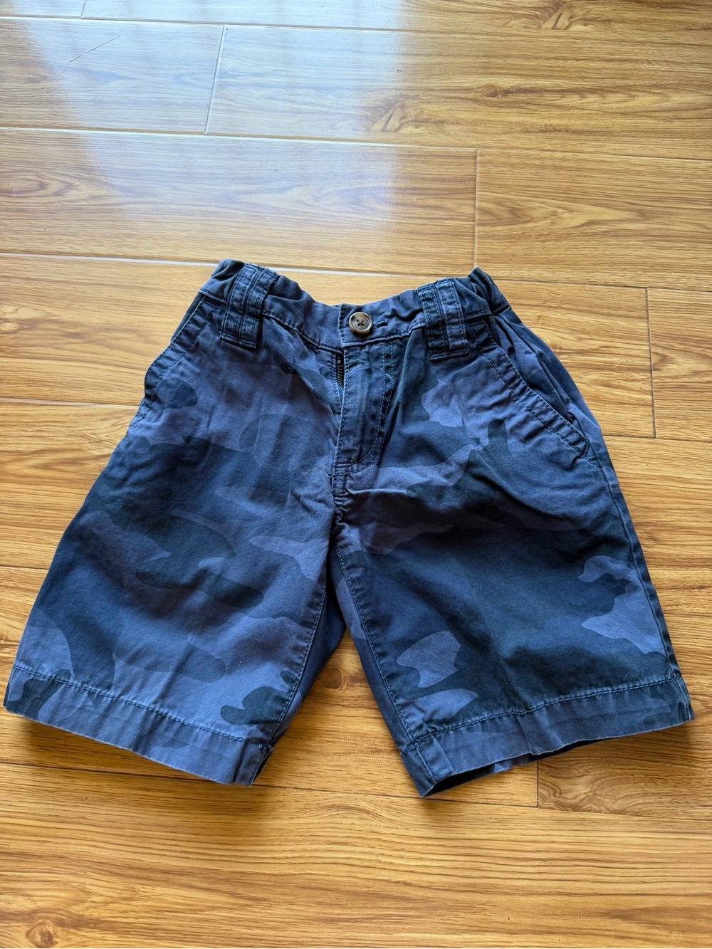 Preloved Gap Boys Camouflage Casual Shorts - Navy Blue